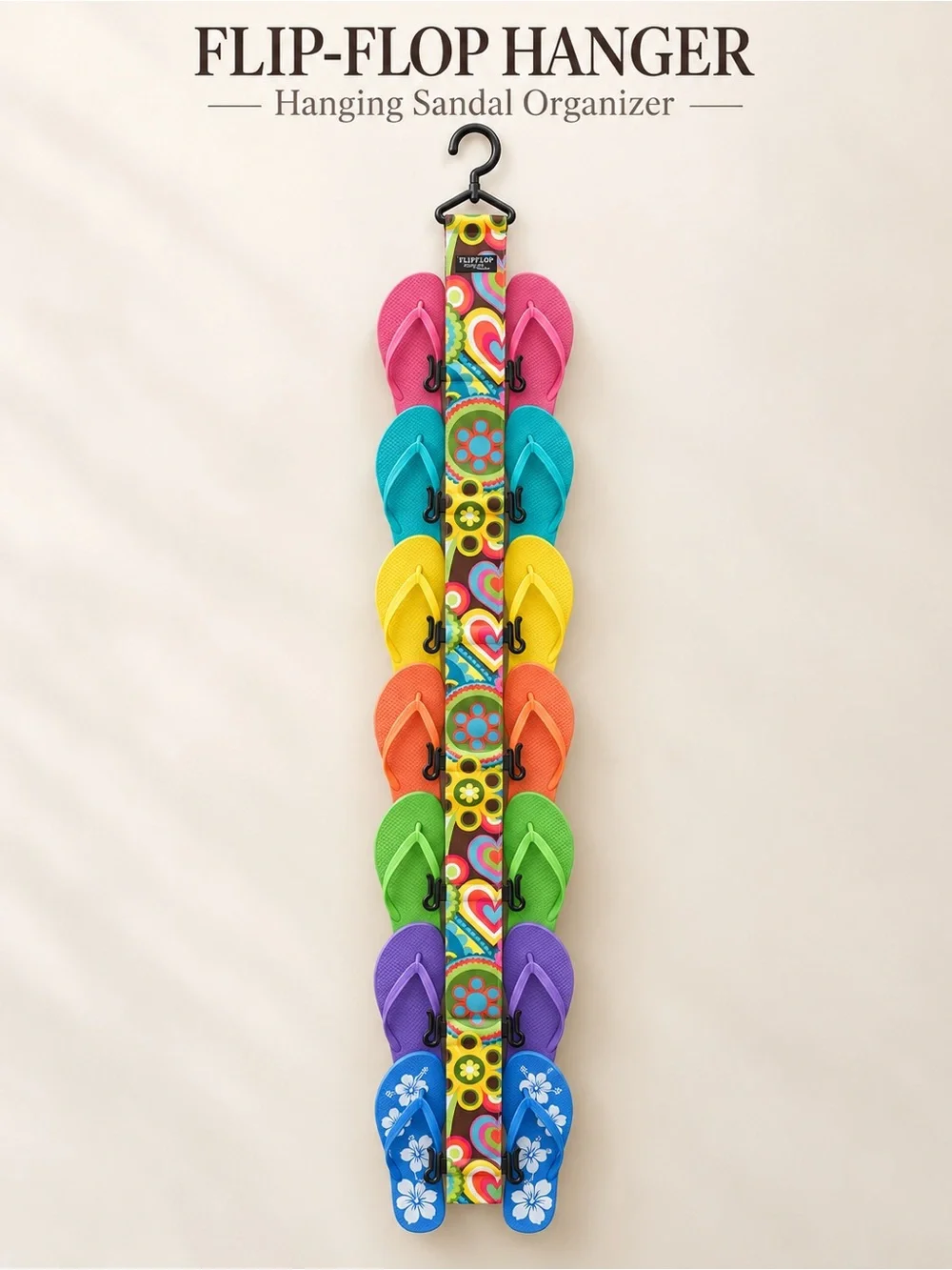 Flip Flop Hanger by Leencye Hanging Sandal Shoe Organizer